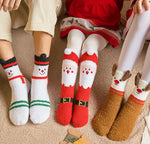 ROYALUCK 3 Pairs Christmas Socks Winter Warm Fuzzy Socks Slipper Socks