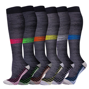 ROYALUCK 6 Pairs Best Compression Socks for Nurses,Running,Athletic,Sports