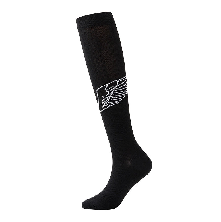 ROYALUCK Nylon Compression Sock Running Football Sock Cute Wings Sport Long Sock