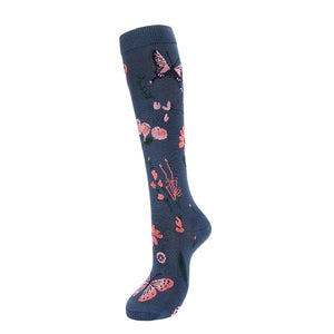 ROYALUCK 6 Pairs New Arrival Compression Socks Flower Butterfly Sports socks