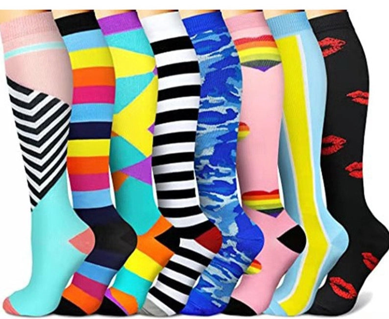 ROYALUCK 15-20 mmHg Best Compression Socks ( 8 Pairs)for Women Men Support Circulation, Compression  Socks For Nurse, Travel, Flight