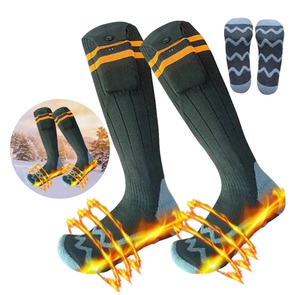 Heated Socks Cycling Skiing Hiking Heated Socks 4 Temperature Settings