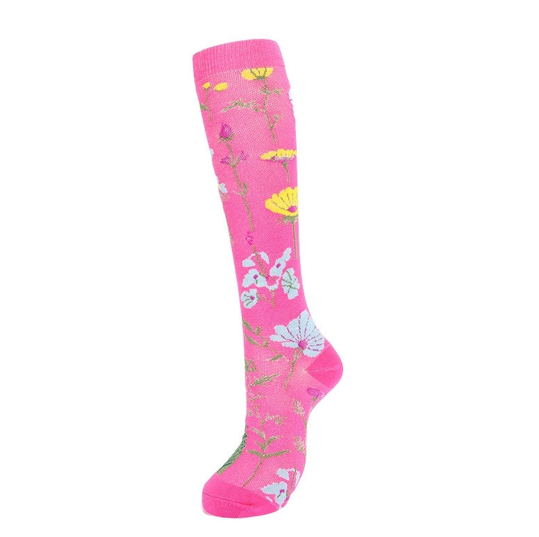 ROYALUCK 6 Pairs New Arrival Compression Socks Flower Butterfly Sports socks