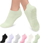 ROYALUCK 6 Pairs Grip Pilates Socks for Women, Non-slip Yoga Athletic Socks