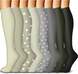 ROYALUCK 15-20 mmHg Best Compression Socks ( 8 Pairs)for Women Men Support Circulation, Compression  Socks For Nurse, Travel, Flight