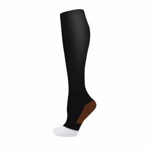 ROYALUCK Open Toe Compression Socks Outdoor Sports Calf Nurse Hiking Cycling Running Socks
