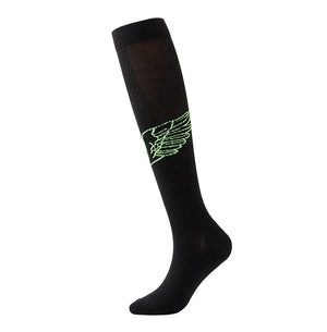 ROYALUCK Nylon Compression Sock Running Football Sock Cute Wings Sport Long Sock