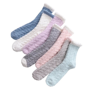 ROYALUCK Women's Coral Fleece Socks Thick Floor Socks