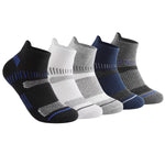 ROYALUCK 5 Pairs Men's Breathable Sweat-absorbent Boat Socks Running Basketball Cotton Socks