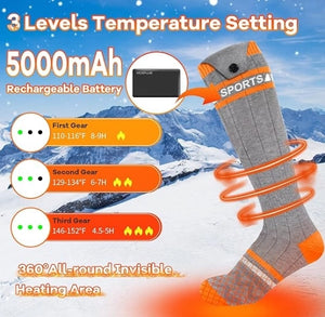 Heated Socks USB Rechargeable Heating Socks