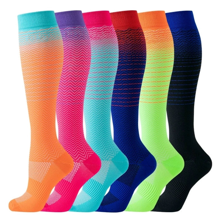 ROYALUCK 6 Pairs Sports Cycling Running Socks Unisex Compression Socks