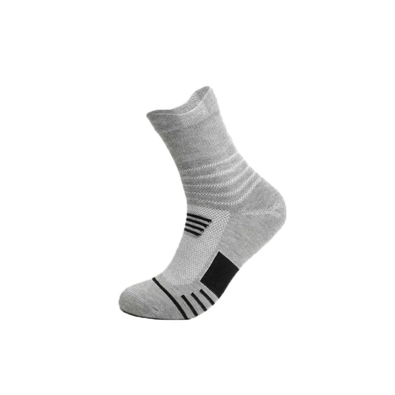 ROYALUCK Men's Thick Towel Bottom Socks Quick Dry Outdoor Sports Socks