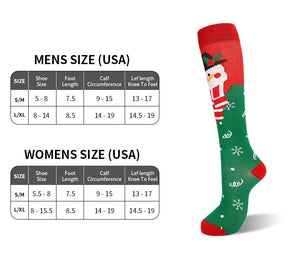 ROYALUCK 6 Pairs Christmas Series Compression Socks - Optimal Support for Athletics