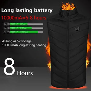 15 Area Heated Vest Unisex USB Heated Vest