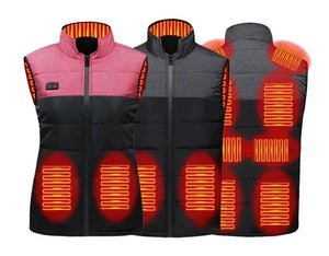 Heated Vest Four Control 21 Areas Heat Heating Vest USB Charging Vest