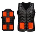 USB Electric Heating Vest With 7-Zone Heating & Dual-Control Heated Jacket