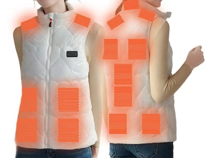 Winter 15 Heated Vest Zones Electric Heated Jackets Usb Heating Vest