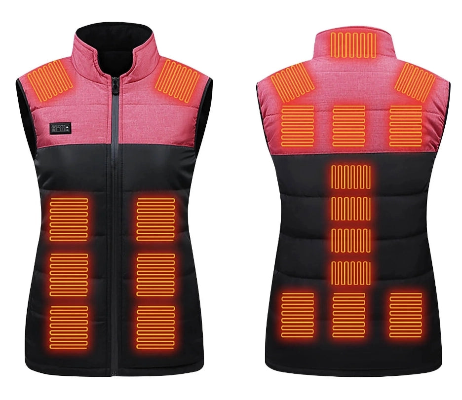 Heated Vest Four Control 21 Areas Heat Heating Vest USB Charging Vest