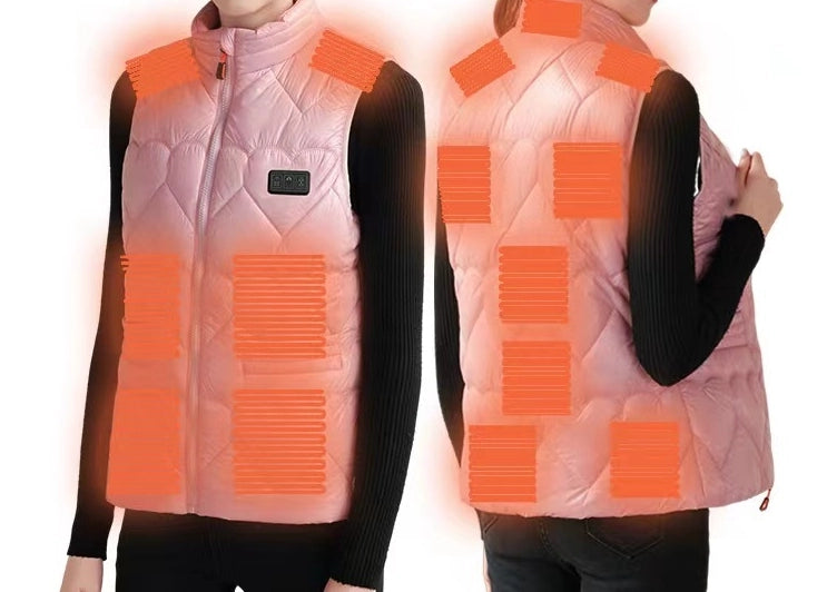 Winter 15 Heated Vest Zones Electric Heated Jackets Usb Heating Vest