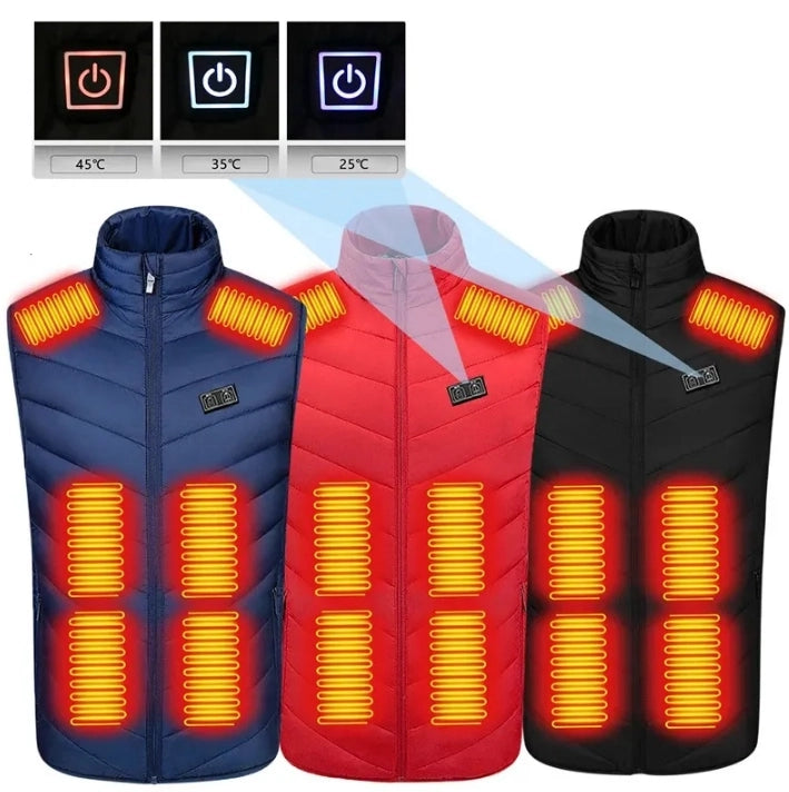 15 Area Heated Vest Unisex USB Heated Vest