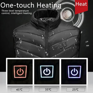 15 Area Heated Vest Unisex USB Heated Vest