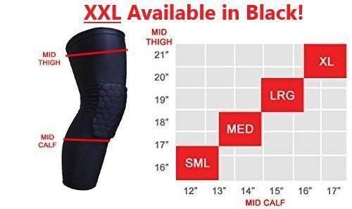 Compression Knee Sleeve Padded Leg Support HoneyComb Pad - Best Compression Socks Sale