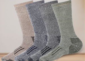 4 Pairs Wool Socks Men's Women's Hiking Socks Soft Skin-friendly Breathable Sports Socks