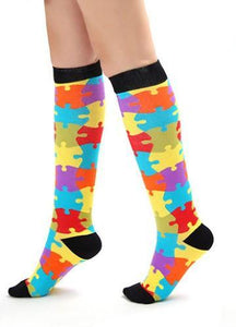 Fun Compression Socks 20-30 mmHg Support Stockings for Circulation, Swelling & Energy