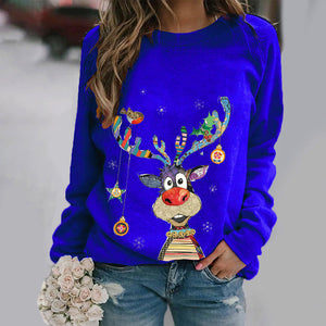Elk Ugly Christmas Sweater Gift For Women Sweartshirt