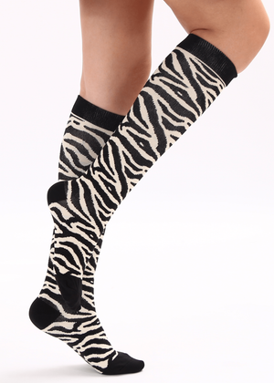 Animal Print Compression Socks 20-30 mmHg Support Stockings for Energizing Recovery - Best Compression Socks Sale