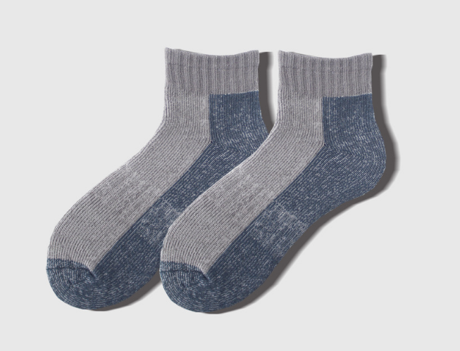 3 Pairs Sports Colorblock Sweat Absorbing Short Socks Mountaineering Socks