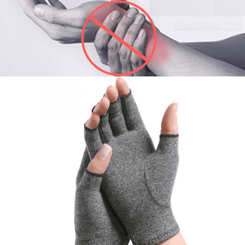 Premium Arthritis Compression Gloves For Men & Women - Smooth Grey