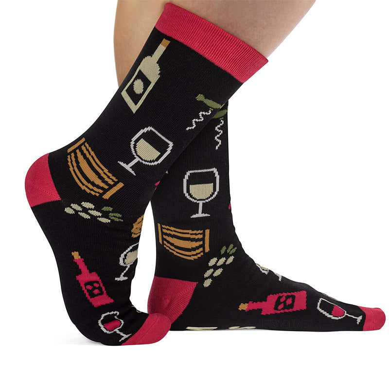 "IF YOU CAN READ THIS"Cartoon Alphabet Christmas Socks