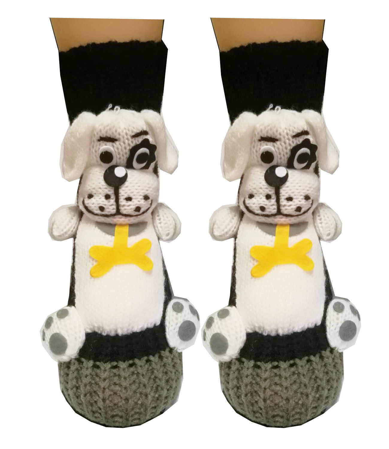 3D Cartoon Anti-Skid Wool Socks Knit Socks Thickened Winter Warm Christmas Socks