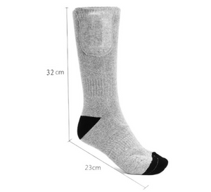 Pure cotton electric heating men's and women's sports charging ski socks
