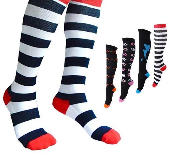 Fun Stylish Compression Socks 20-30 mmHg Graduated Support Stockings