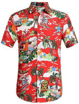 Santa Claus Christmas Party Hawaiian Ugly Christmas Shirt