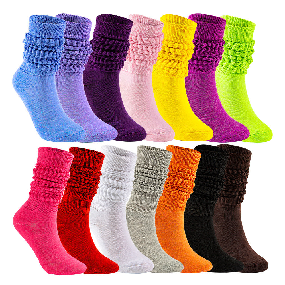 Men's And Women's Mid-Height Slouch Socks Bubble Socks