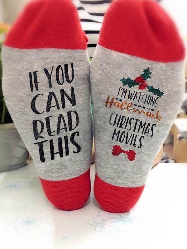 If You Can Ready This Hallmark Christmas Movies Socks