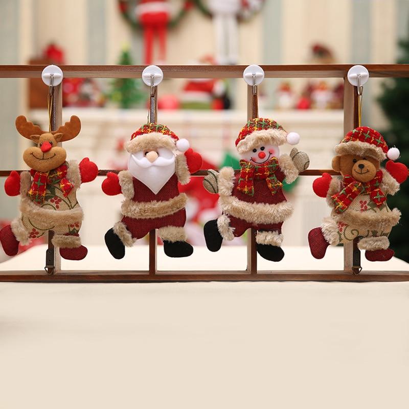 Santa Claus Snowman Tree Pendant Doll Hang Christmas Decorations