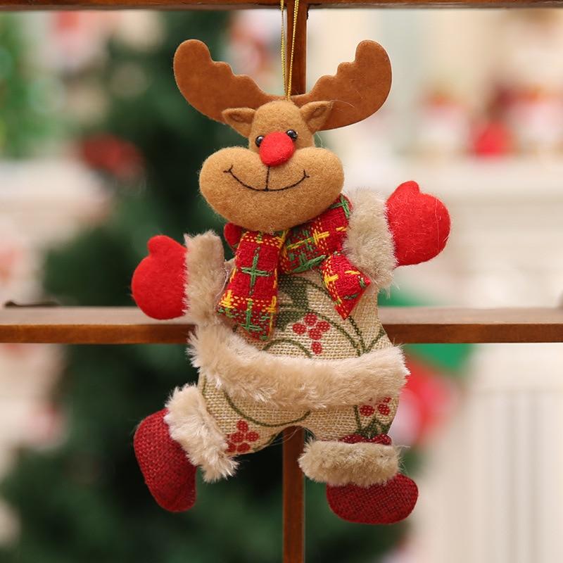 Santa Claus Snowman Tree Pendant Doll Hang Christmas Decorations