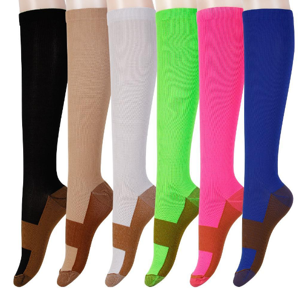 Copper Infused Compression Socks - Graduated Support Stockings-Workout And Recovery