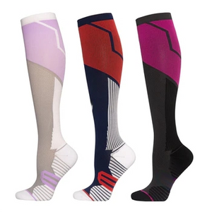 Compression Socks Stocking Knee High Crossfit Training Running Cycling Travel Socks Outdoor