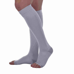 Open Toe Compression Socks 20-30 mmHg Knee High Toeless Stockings