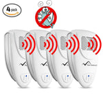 Ultrasonic Silverfish Repeller - PACK of 4 - 100% SAFE for Children and Pets - Get Rid Of Pests In 7 Days