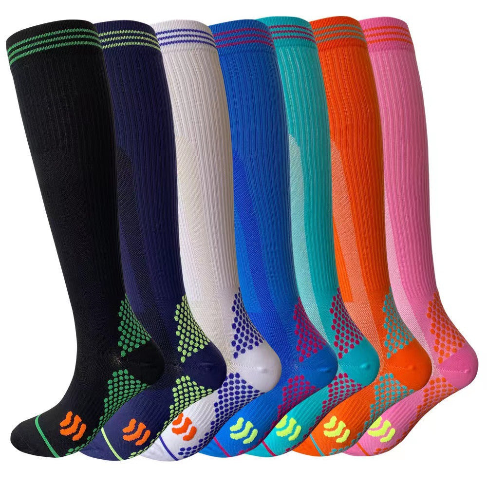7 pairs of women's running socks, fitness skipping compression socks
