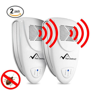 Ultrasonic Stink Bug Repeller - PACK OF 2 - 100% SAFE for Children and Pets - Quickly Eliminate Pests