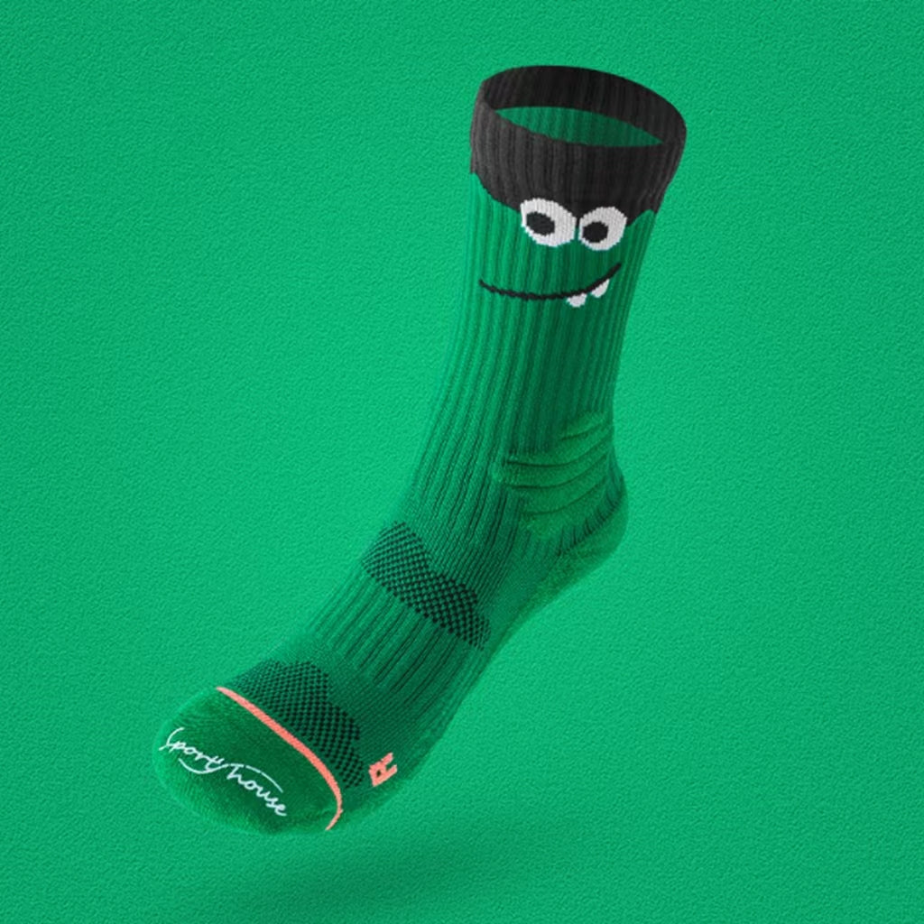 Running Mid-Tube Cartoon Animation Multi-functional Towel Bottom Alligator Socks