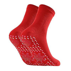 Tourmaline Socks Self-Heating Warm Massage Anti-Cold Sweat-Absorbing Cotton Health Socks
