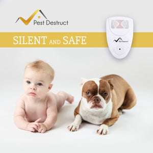 Ultrasonic Silverfish Repeller - PACK of 2 - 100% SAFE for Children and Pets - Get Rid Of Pests In 7 Days